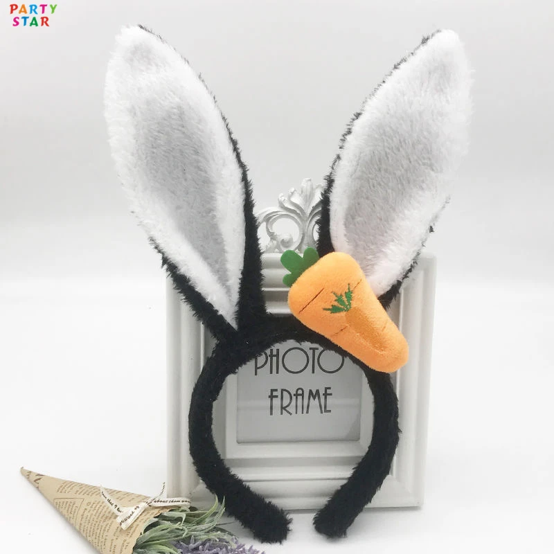 Plush Rabbit Ears Radish Christmas Polyester Girls Cartoon Hair Accessories Headband