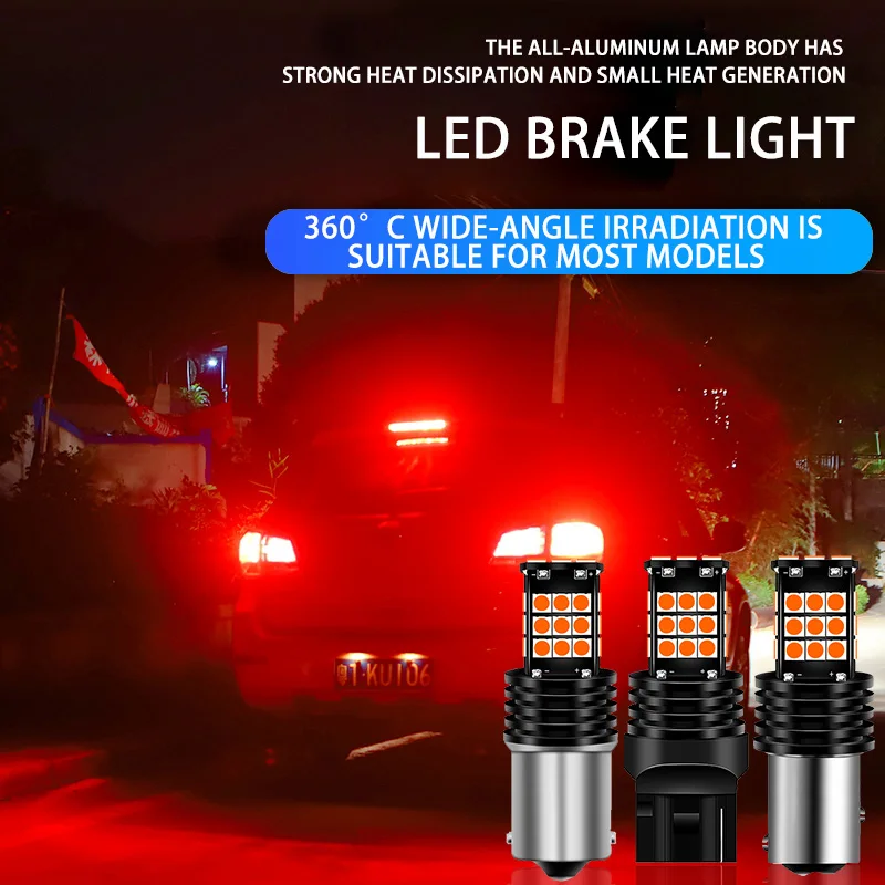 Super Bright flashing  30SMD 3030 Chips 1156 1157  LED Bulbs T20 3157 315 BA15S LED Car Brake Light Turn Signal Bulb Auto Backup