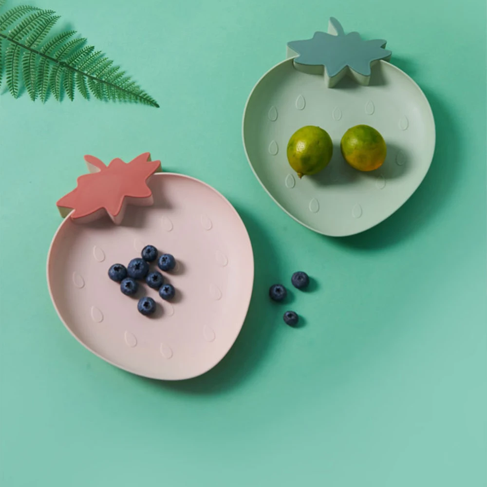 High Quality Strawberry Shape European Dry Fruits Plates, Hot Sell Fruit Shape Plate For Fruit