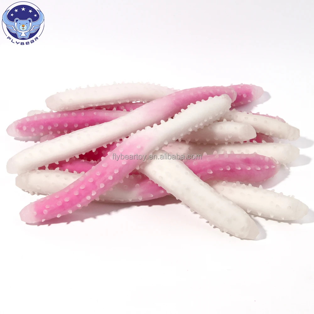 2024 New Hot Selling TPR Stretchy Soft toy Sea Cucumber  Squeeze Toy Customized  Children Gift Soft Cute Toy