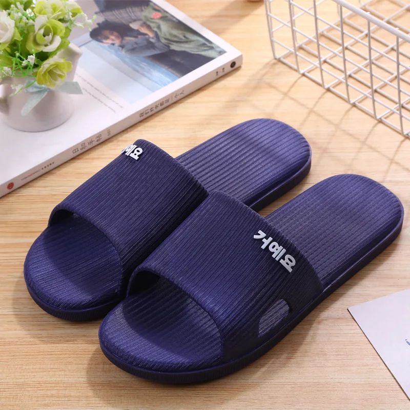 Big Size Wholesale Price Summer Household Slipper Bedroom Bathroom Slides Indoor EVA Soft Slipper Women Men