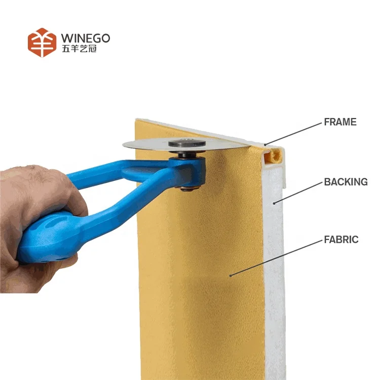 Fabric Acoustic Panel PVC Track System for Cinema Wall Decoration