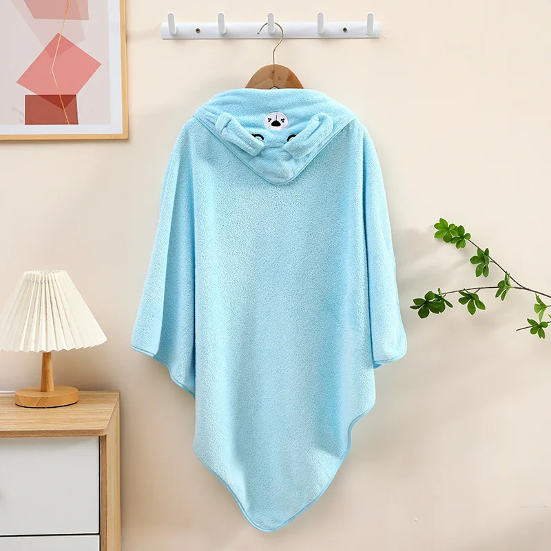 Best Quality Coral Fleece baby hooded towel Super Absorbent baby hooded bath towel