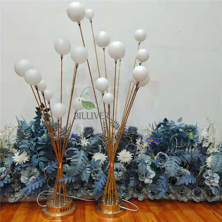 1.5M Celebration props road iron electroplating luminous happy fruit tree stage lighting stage light for wedding decoration
