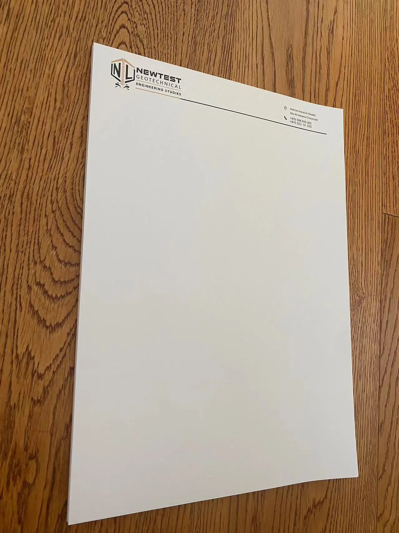 Custom A4 A5 company letterhead with logo and envelope paper printing