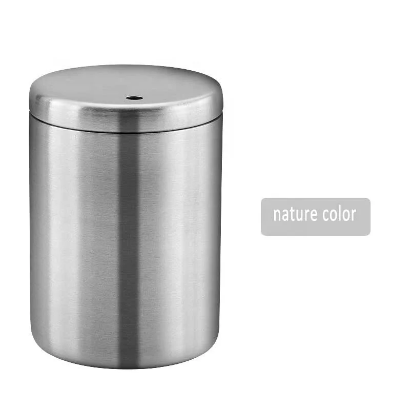 Stainless steel toothpick Box commercial home creative simple golden toothpick box bucket jar
