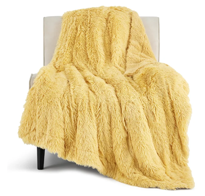 Shine Blue Color Mohair Blanket soft doll custom stuffed animal plush fabric plush blanket for travel