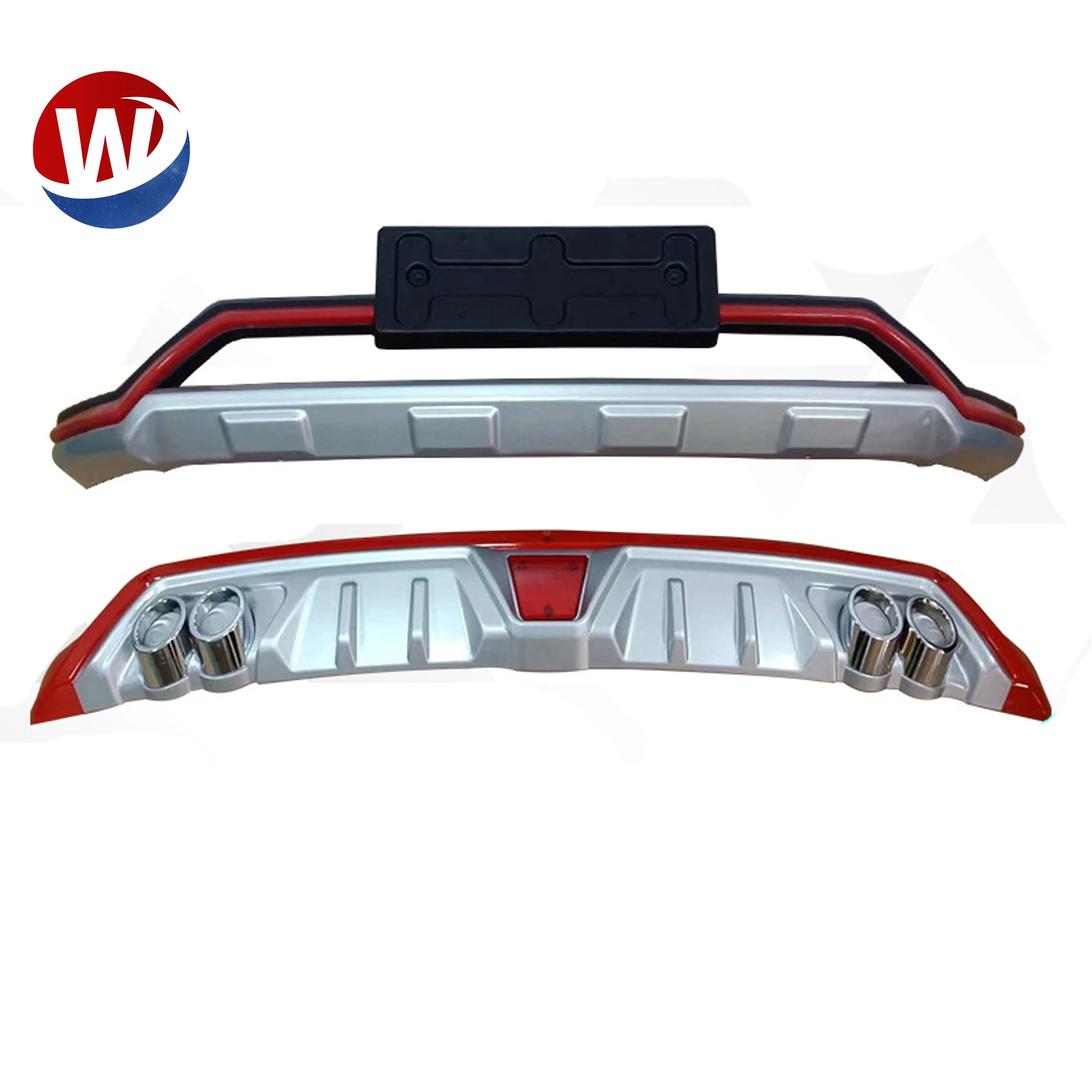 Защита бампера из АБС для Mitsubishi Eclipse Cross 2018 2019 2020 противоскользящая пластина переднего и