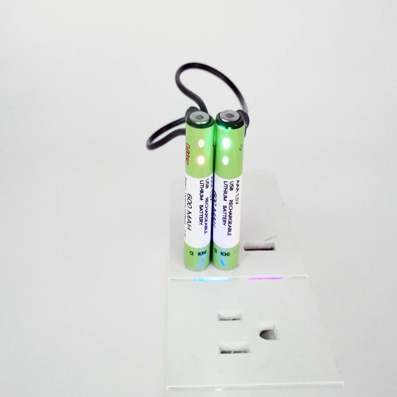  Перезаряжаемая литий-ионная батарея AAA 1 5 V 600mAh
