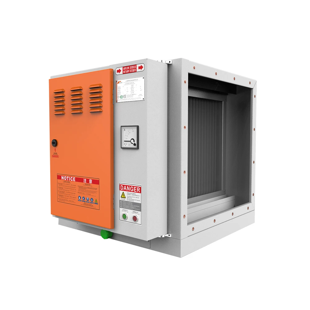 
Purified Air ESP Cateen Kitchen Cooking Oil Fume and Odour Extractor Smoke Purification ESP Electrostatic Precipitator Oil Mist Collector 