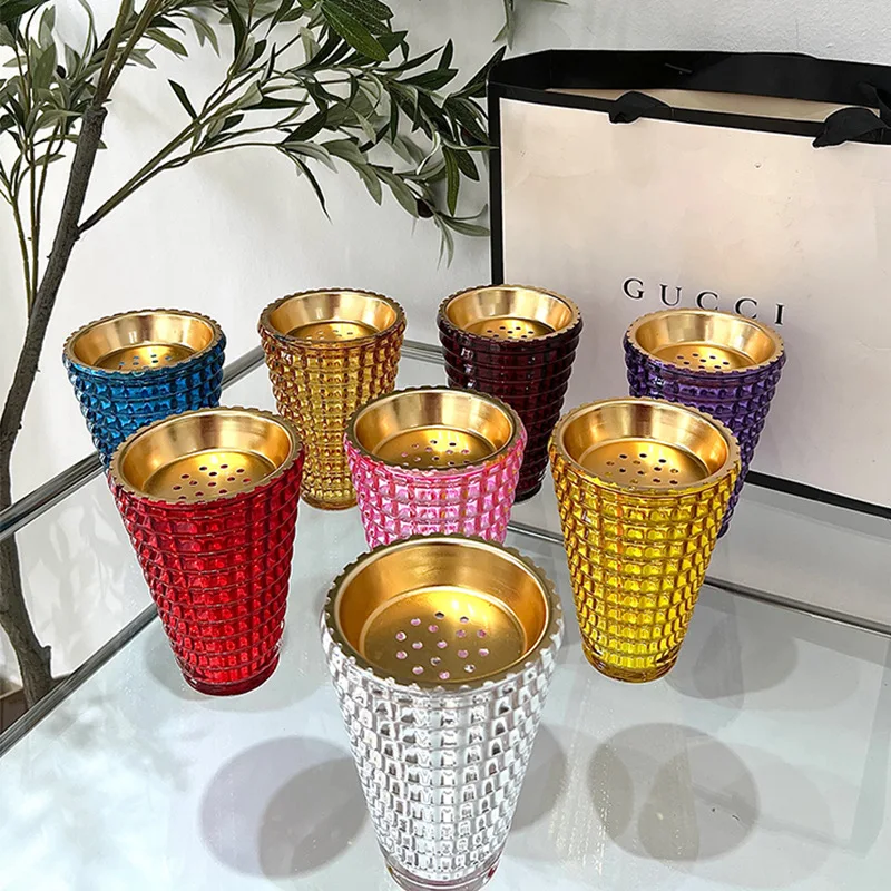 Crystal Glass Incense Burner Muslim Decoration Arabian Ramadan Church Decor Islamic