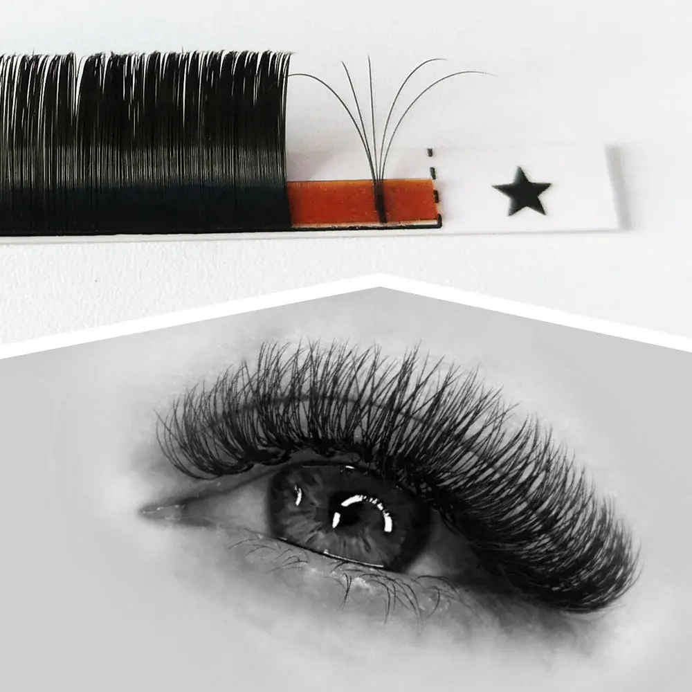  .03 0.05 0.07 las extension supplies matte black individual faux mink eyelash russian lash
