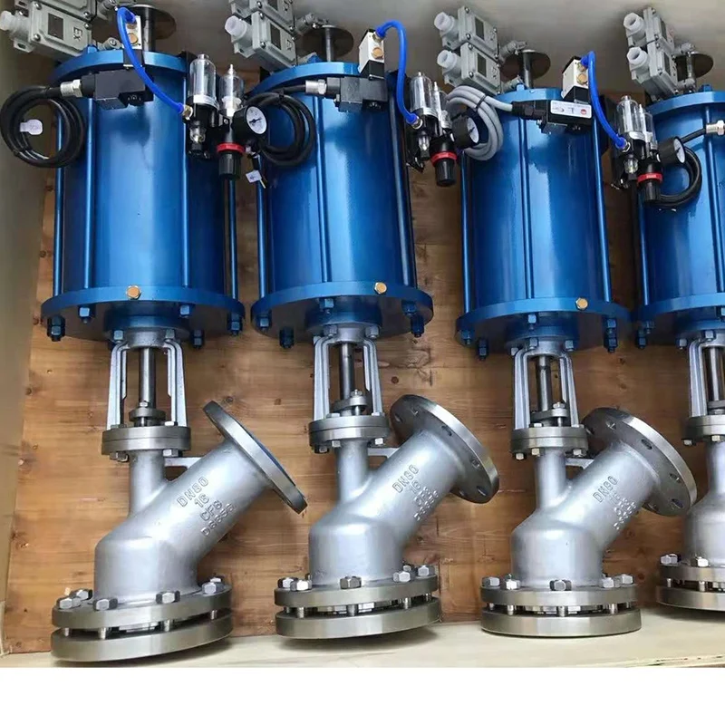 Professional High Quality Pneumatic plunger type discharge valve