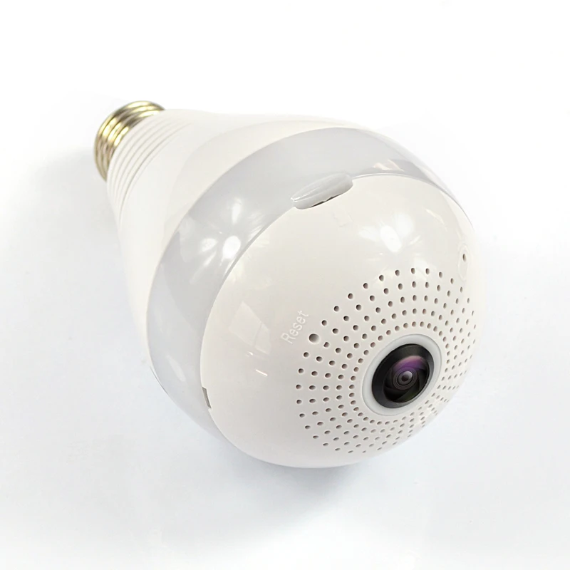 Африканская панорамная Светодиодная лампа 360 градусов 960P1080P для домашней системы видеонаблюдения WiFi лампа «рыбий глаз» лампа IP-камера двухканальная аудиокамера