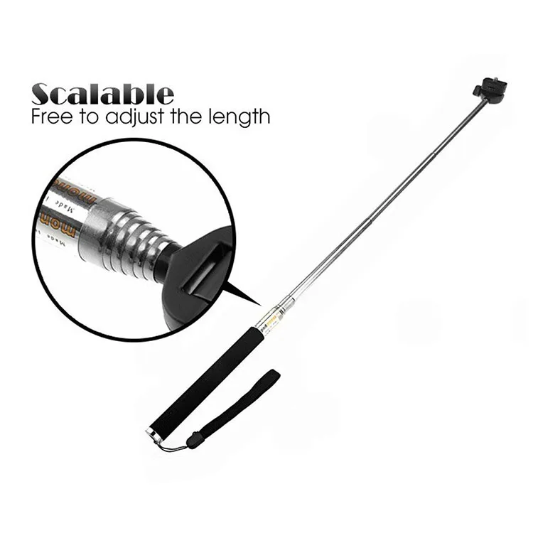 Action Camera Extendable Handheld Selfie Stick for Go Pro Accessories