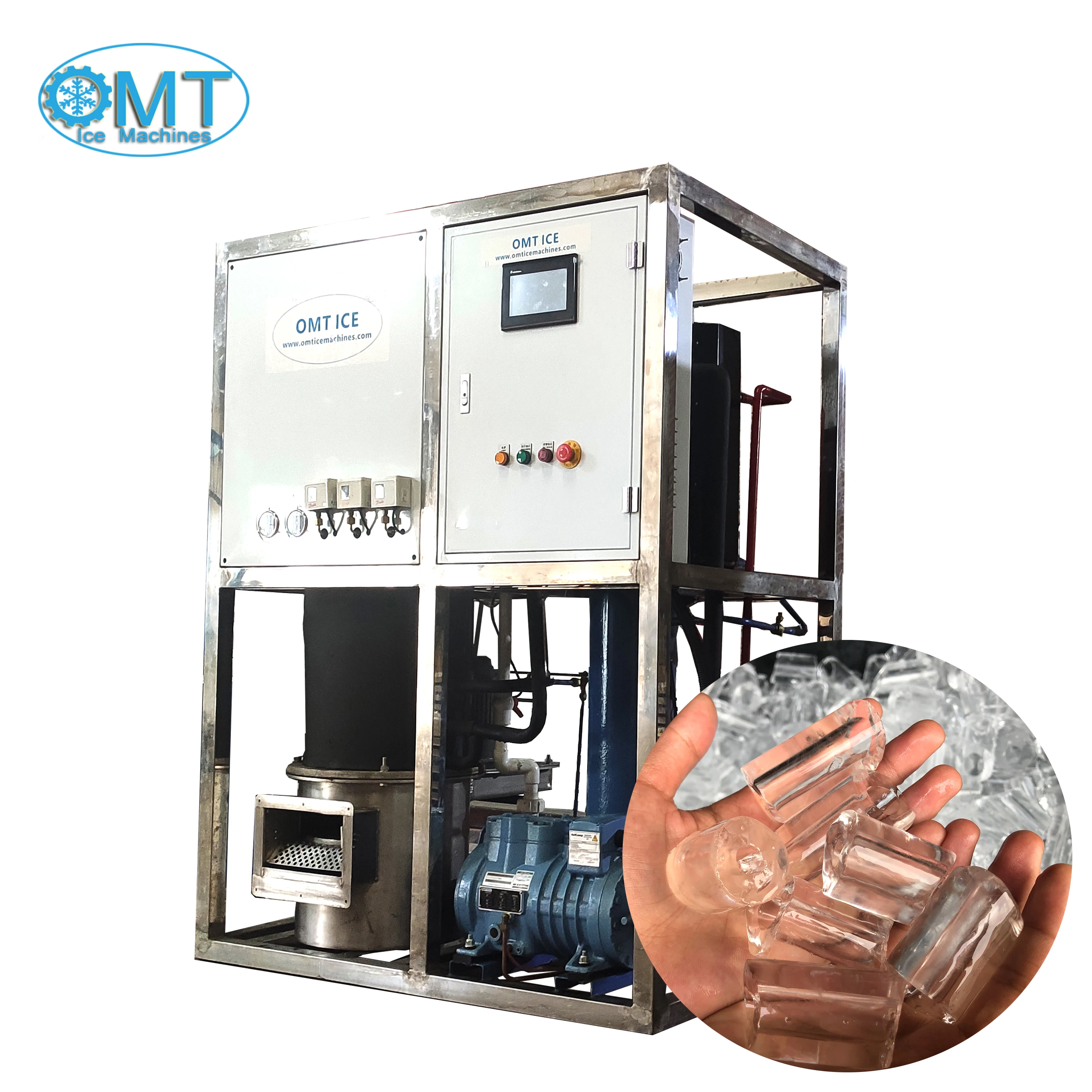 Съедобный льдогенератор с регулируемой толщиной 2T для охлаждения для супермаркета гостиниц