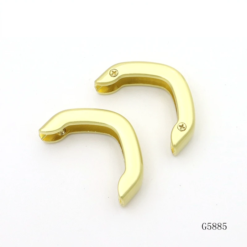 New Design Alloy Belt hardware Belt End Cap 30mm Custom Curve Belt Tail Metal Clip