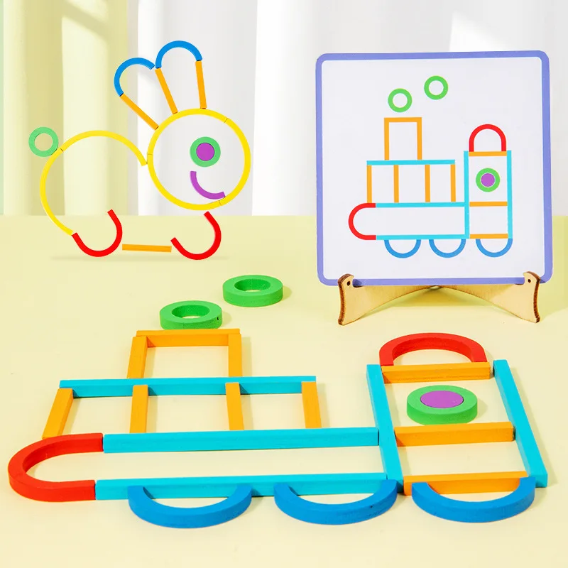 Образовательные деревянные карточки с буквами