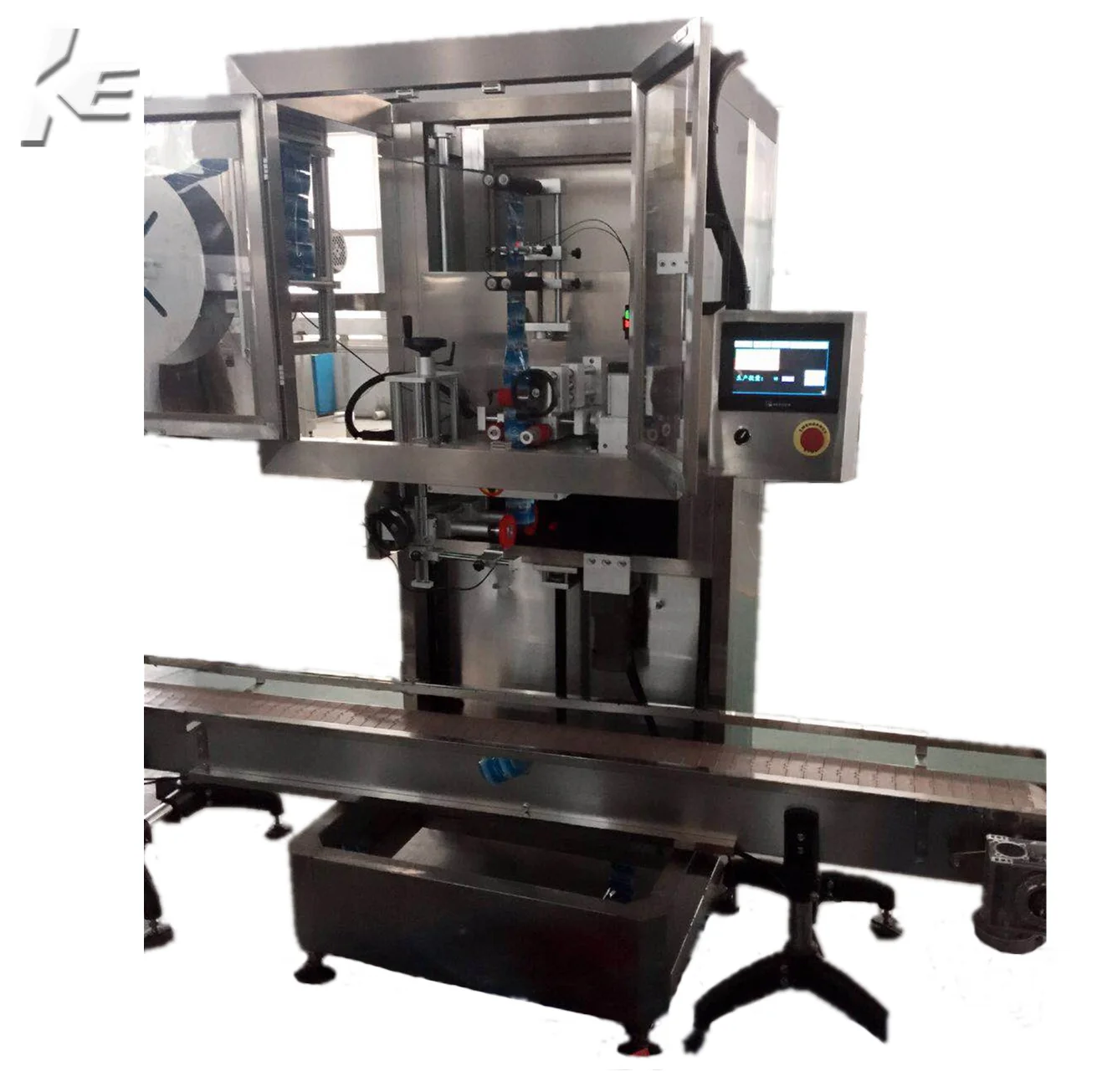 
Automatic barrel mouth sleeve label machine,Shrink Label Device 