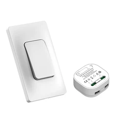 Qichip Qx-12070 Us 1 Gang 1 Way Kinetic Energy Wireless Wall Switch Battery-free Self-generating Lamp Tuya Wifi Smart Switch