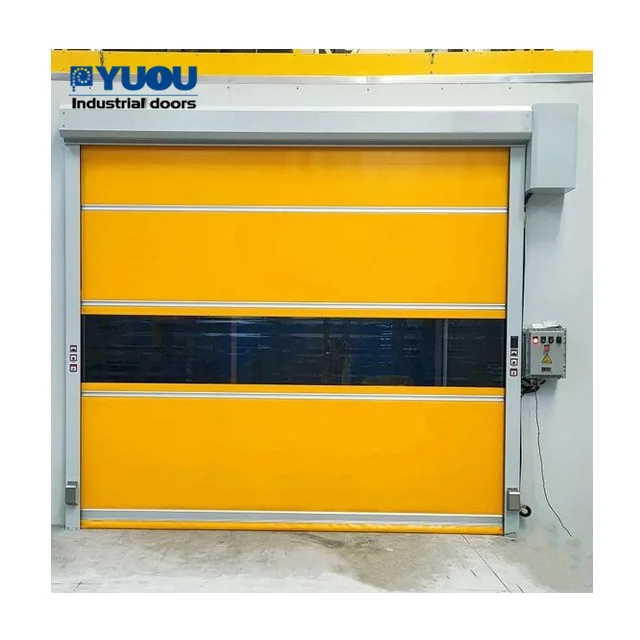 YUOU Automatic dust proof Car wash PVC Fast Rolling Shutter high speed Door