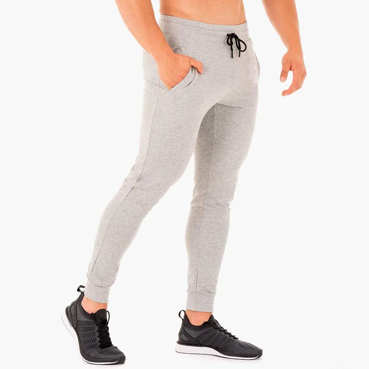 Custom Mens Cotton Athletic Fitness Skinny Oversized Printed Essentials Male Tapered Gym Jogger Pants Sweatpants