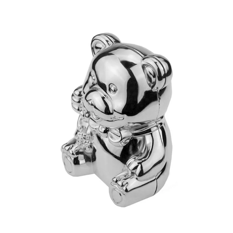 
wholesale metal money saving boxes creative wedding gift alcancias baby teddy bear piggy banks for kids 