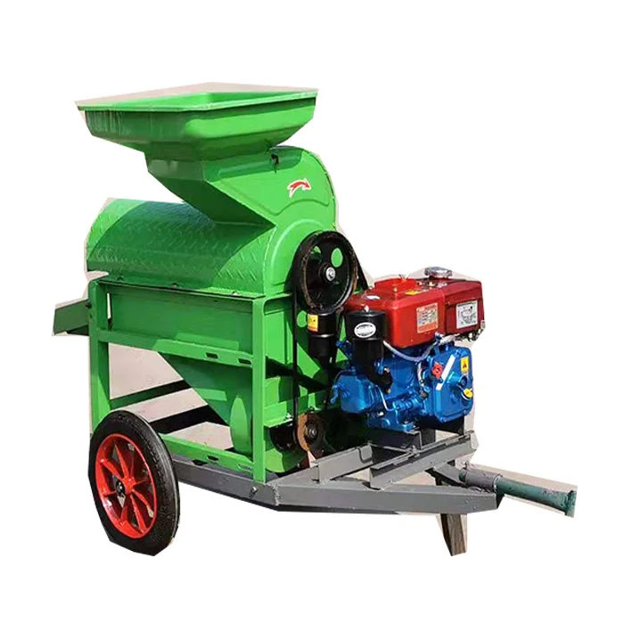 big capacity Diesel engines corn sheller corn peeling multi-function corn thresher
