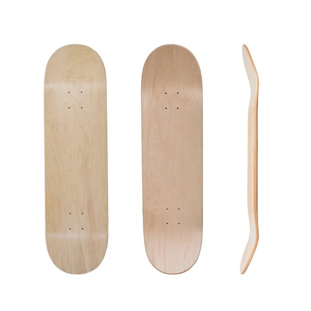 YAFENG Skateboards manufacturer Custom Skate board 7 Layers Deep Concave Wood Skate Board Blank Canadian maple Skateboard Deck