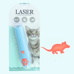 New Upgrade LED Laser Pen Pet Funny Toy Pointer Quality Interactive Cat Toys With Multiple Patterns Laser Funny Cat Stick