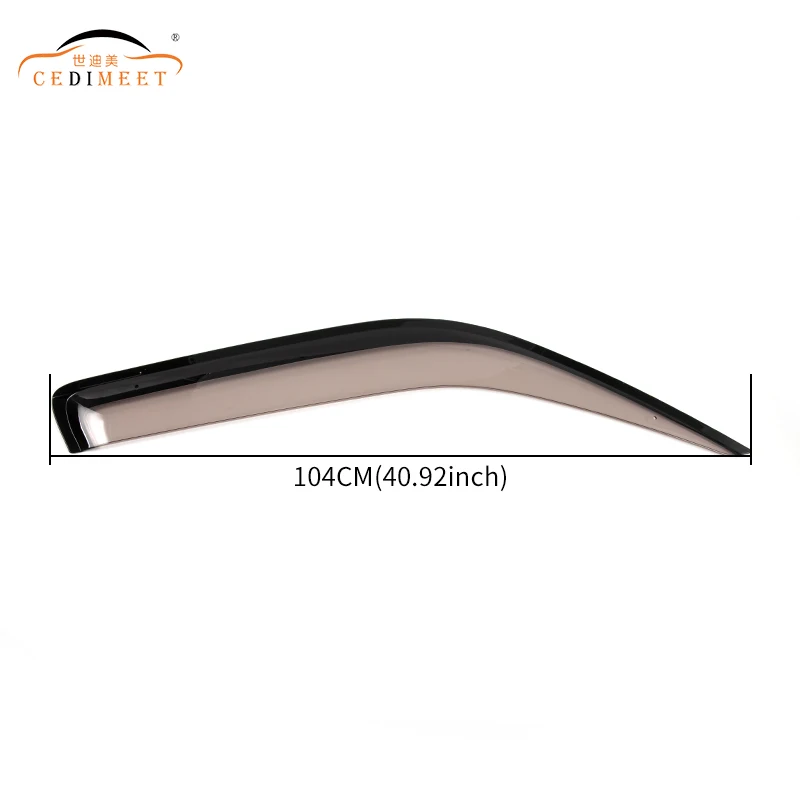Factory Wind Deflector Vent Window Visor Acrylic Material Sun Shade Car Accessories Door Visor For Hiace 2005-2018