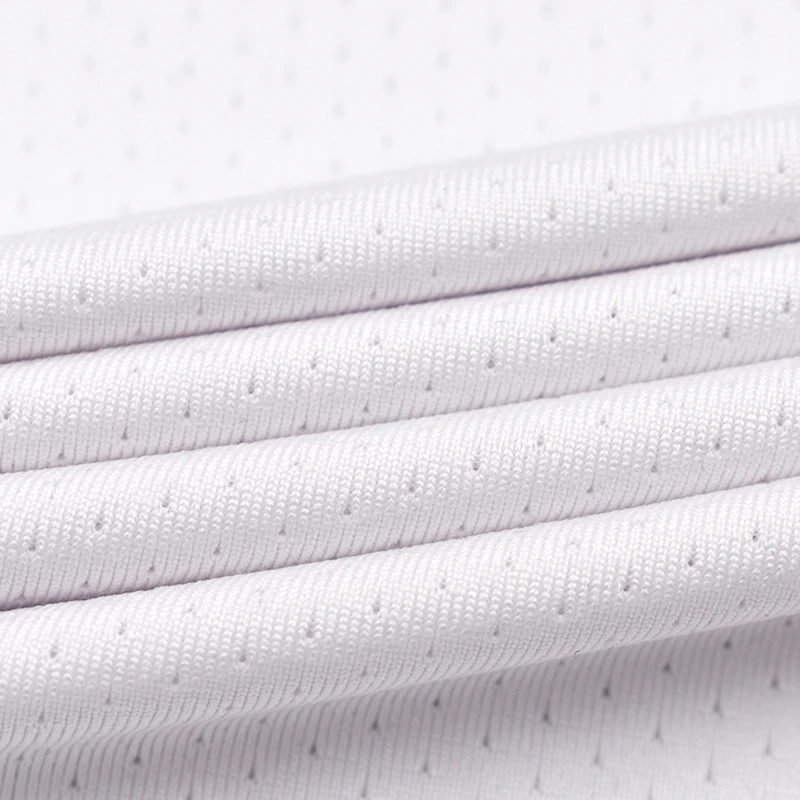 High stretch dry fit cationic mesh fabric single jersey for yoga wear  t shirt