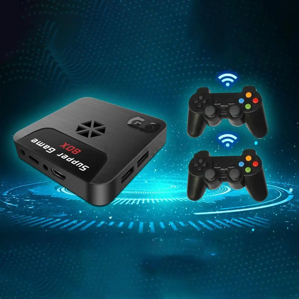 NEW Retro Gaming Stick Console Player 3D HD TV Video Game Consoles WiFi Super Game Box 64GB For PS1/PSP/N64/DC With 9000+ Games