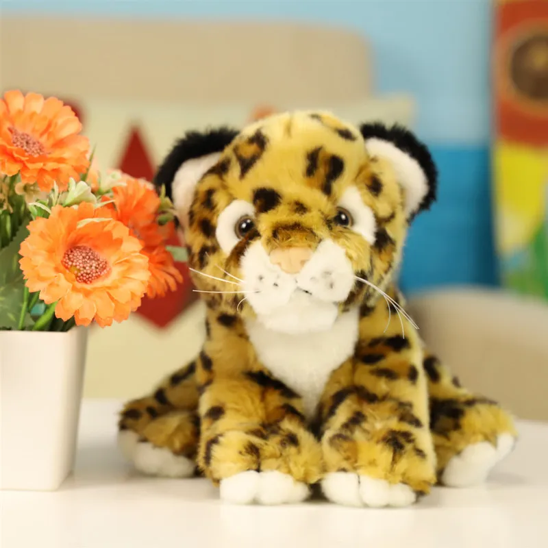 Dropshipping simulated lifelike plush toy tiger stuffed animal