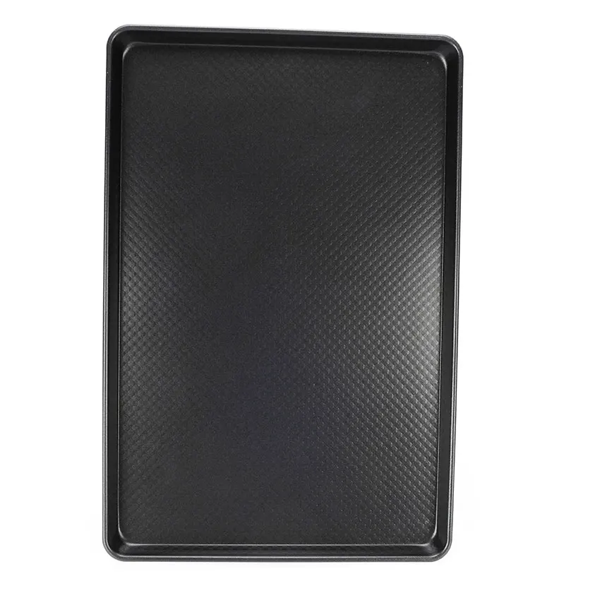 Non Stick 1.5mm Thickness Aluminum Round Corner Corrugated Sheet Pan Flat Baking Tray For Bakery Oven