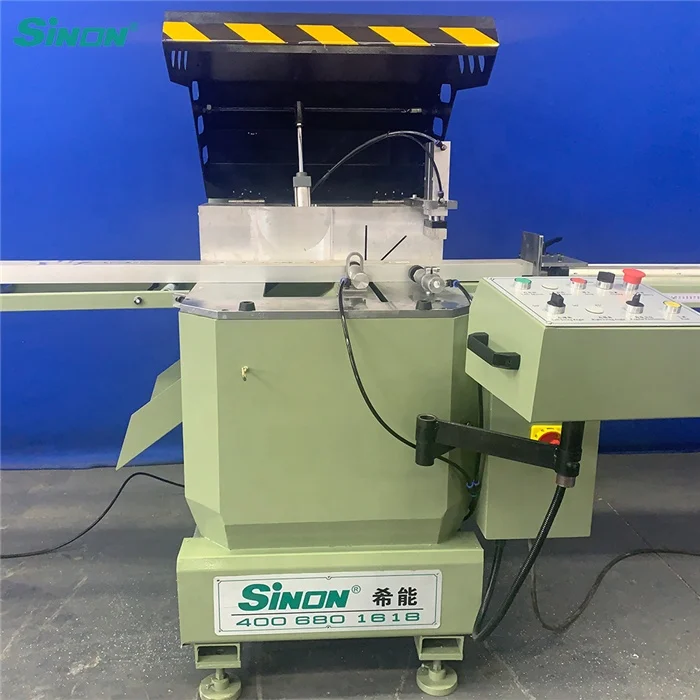 automatic nice window aluminum sawing machinery 45/90 with stable table