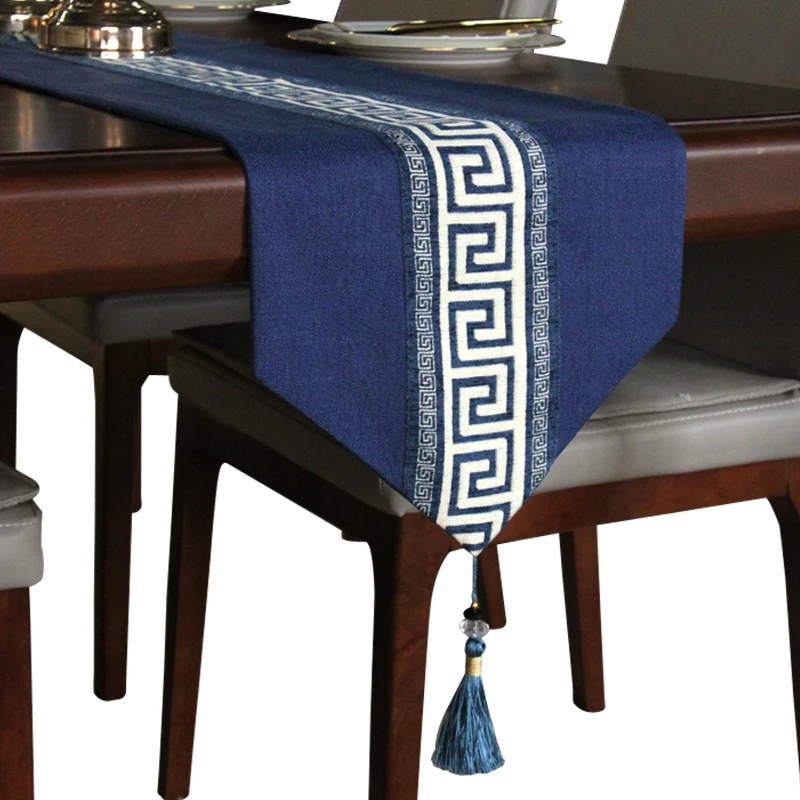 
Chinese Zen simple decoration table runner custom home decoration dining table runner 