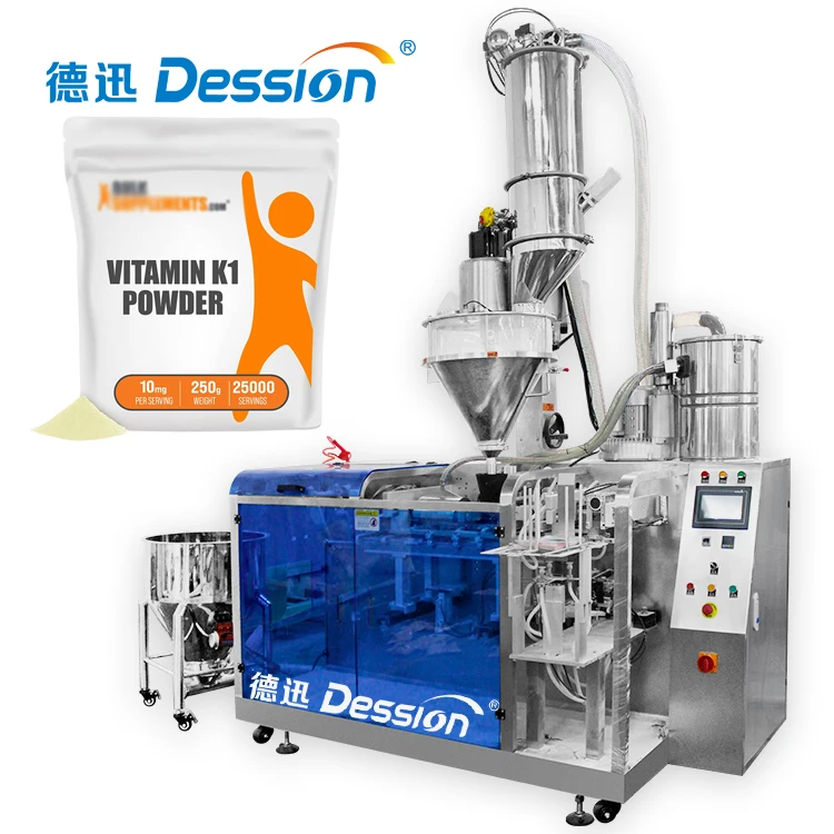 Automatic Weighing Vitamin Powder Doypack Bag Horizontal Packing Machine Vitamin c Stand Up Pouch Packing Machine