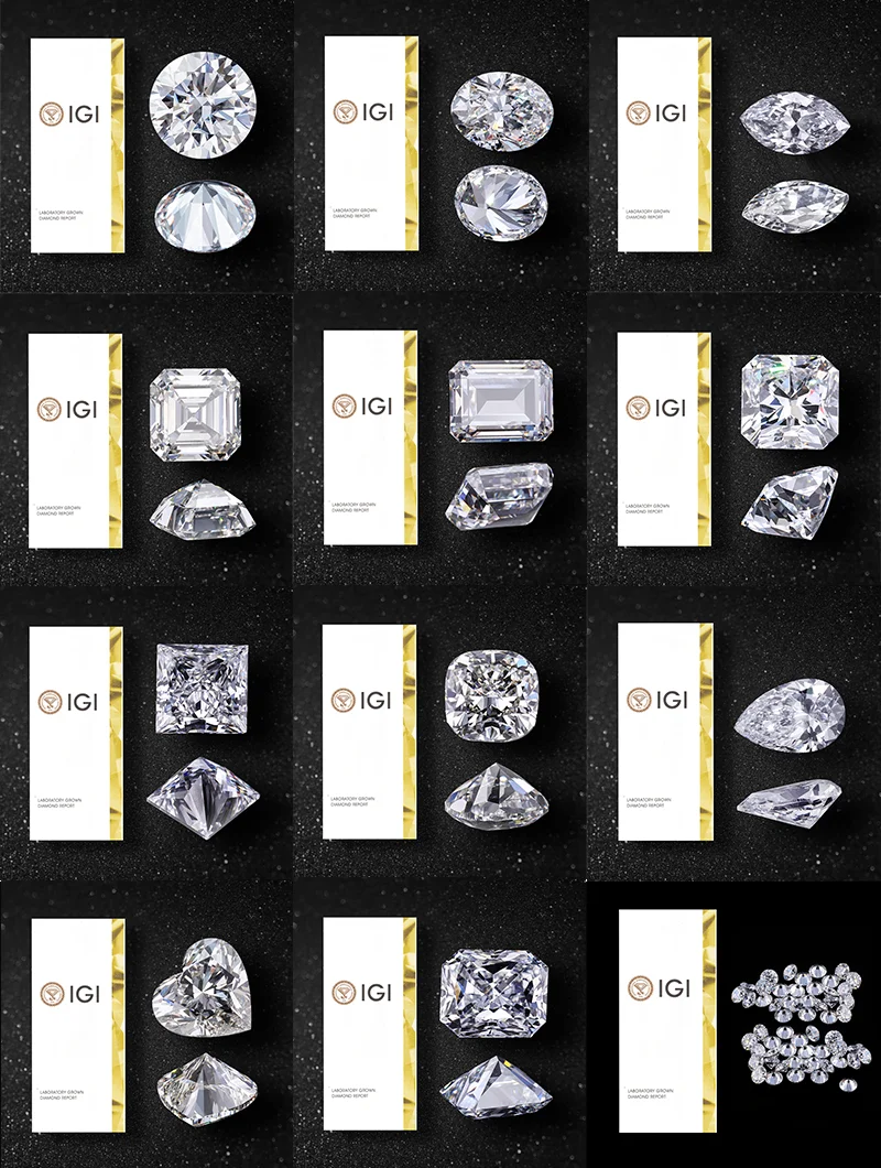 Wholesales lab grown diamante 1ct 2ct 3ct 4ct 5ct  Cut DEF VS VVS excellent cut white color loose man made diamond
