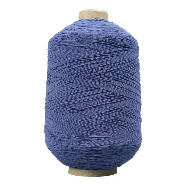 Custom specifications elastic socks yarn no MOQ  bulk Recycled latex covered polyester rubber yarn for knitting