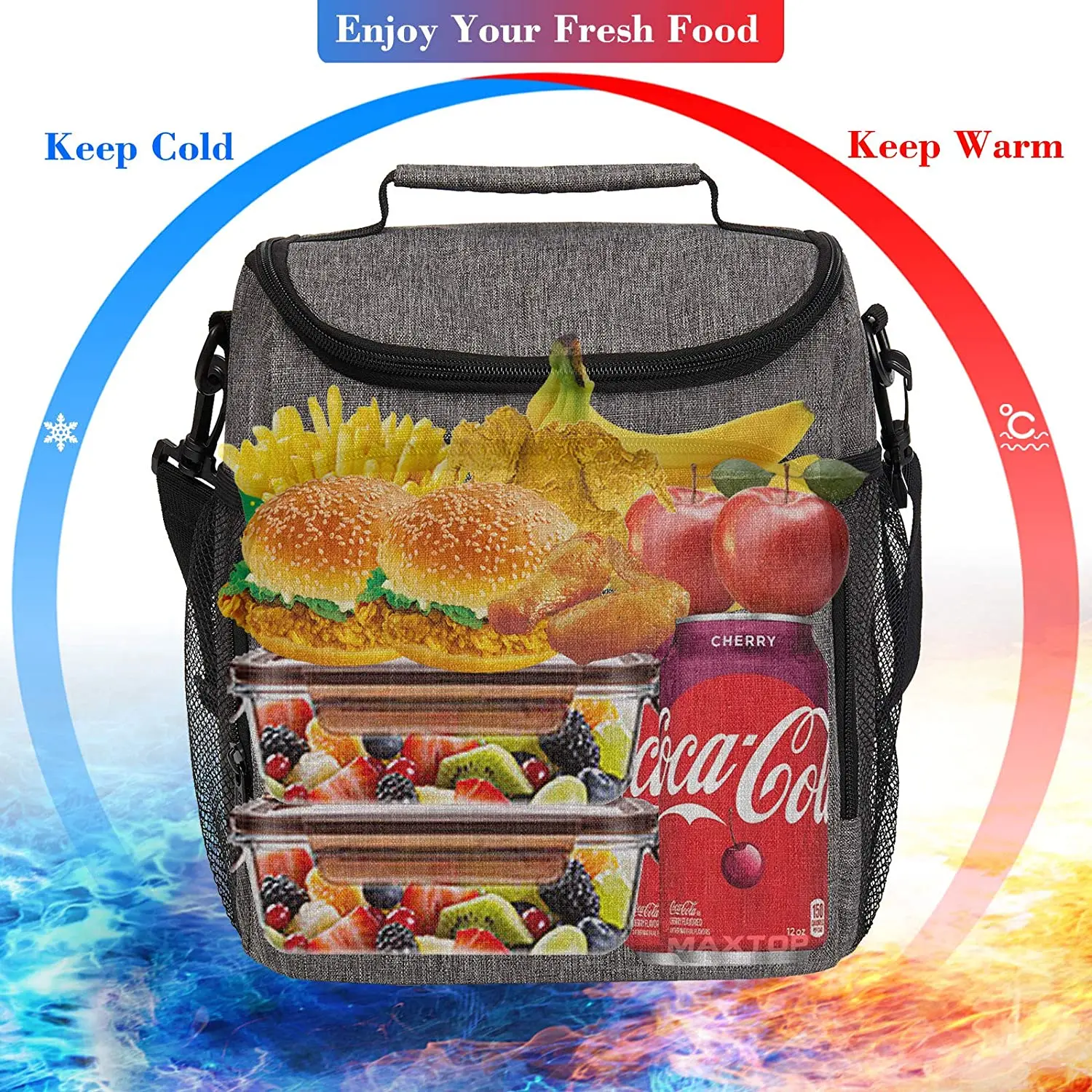 Wholesale High Quality High Capacity Lunch Thermal Cooler Bag Outdoor Insulation Bag