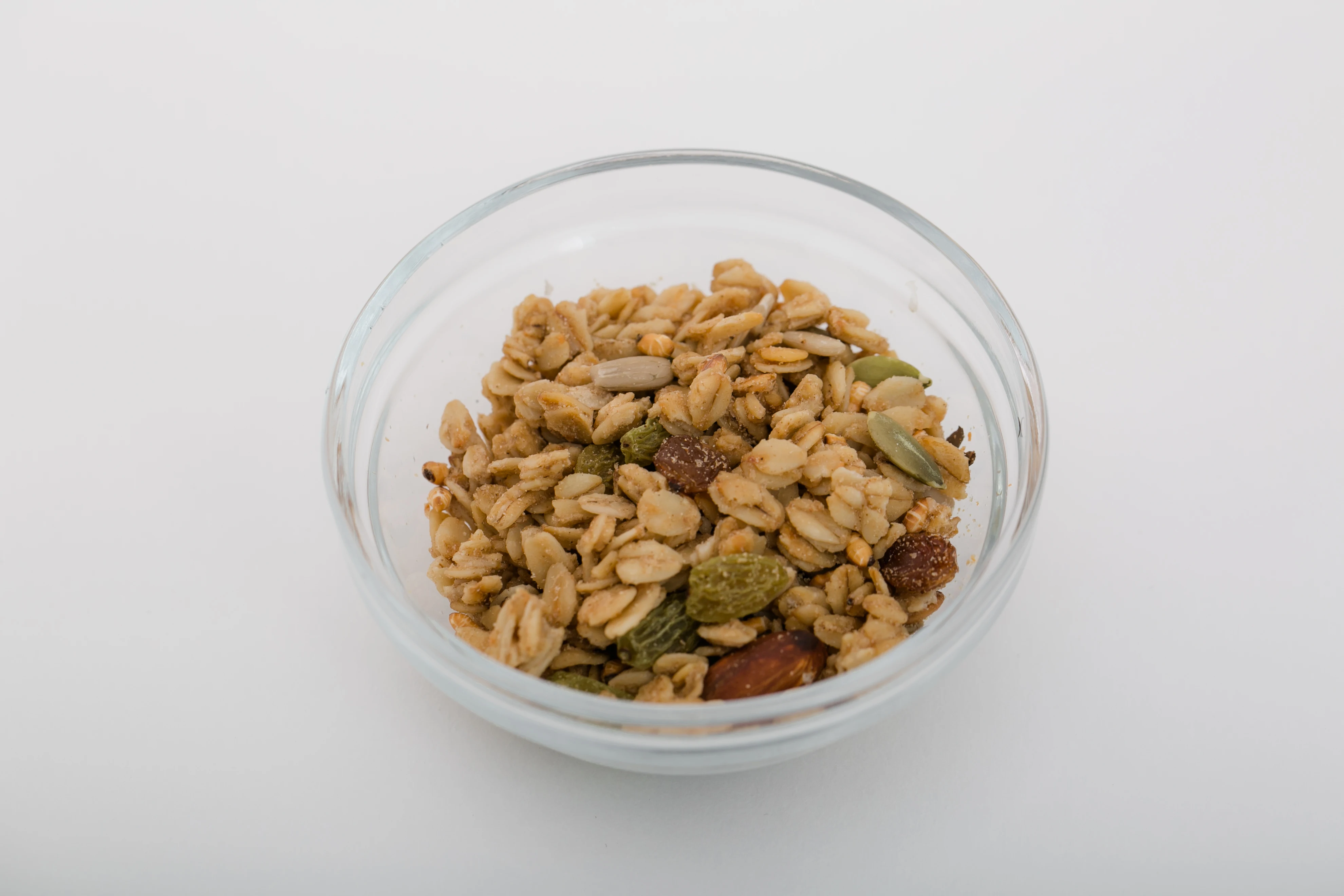 
Instant oatmeal granola cereals food with raisins dried cranberries 
