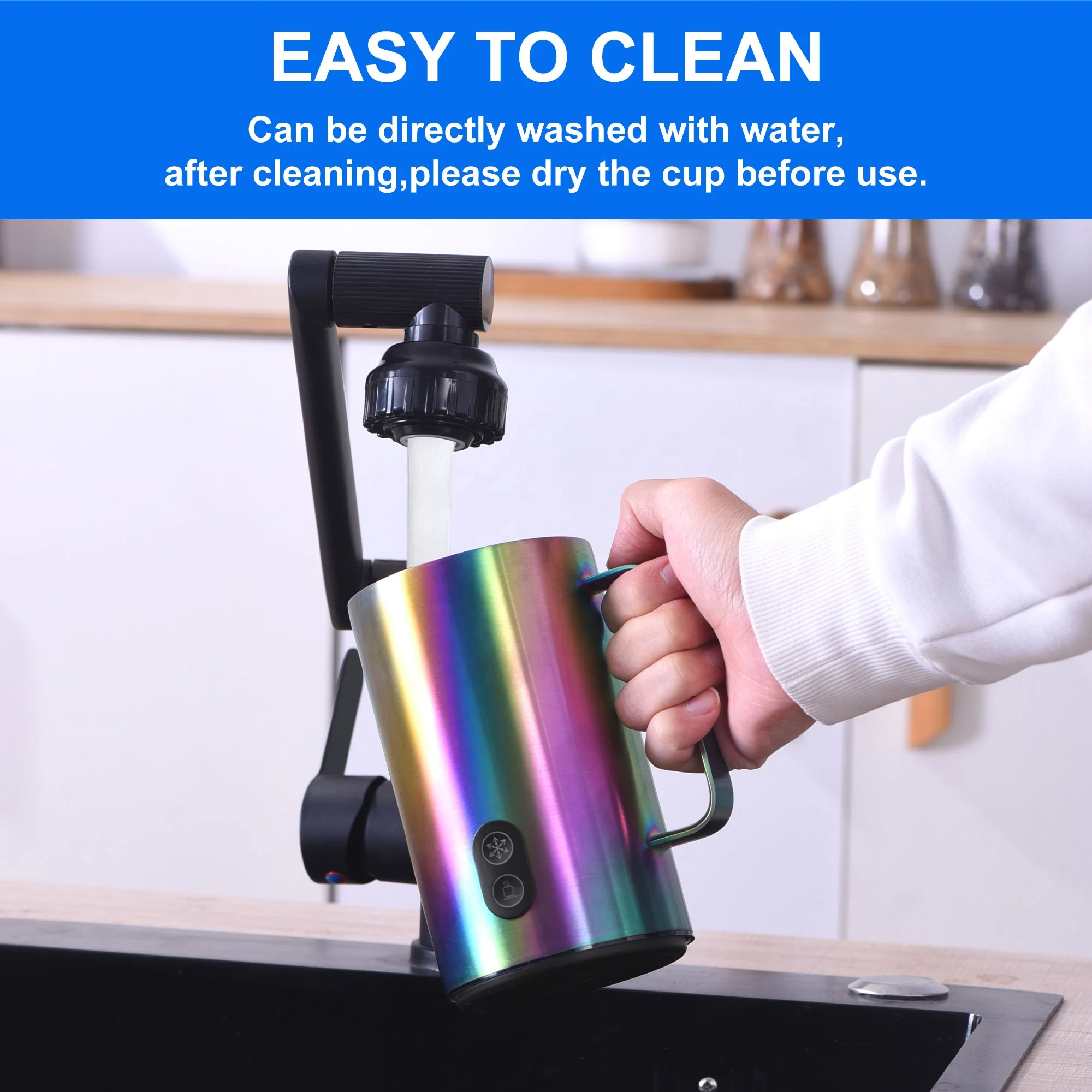 350ML/12OZ NEW DESIGN USB Self Stirring Mug Electric Milk Frother Auto Mixing Coffee Cup Magnetic Heating Mug