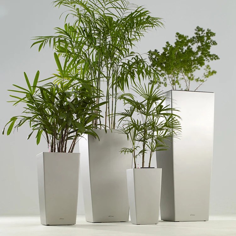 Nordic Creative Modern Minimalist Self Watering Plastic Flower Pots Balcony Courtyard Large Planters for Home Garden Hotel Decor