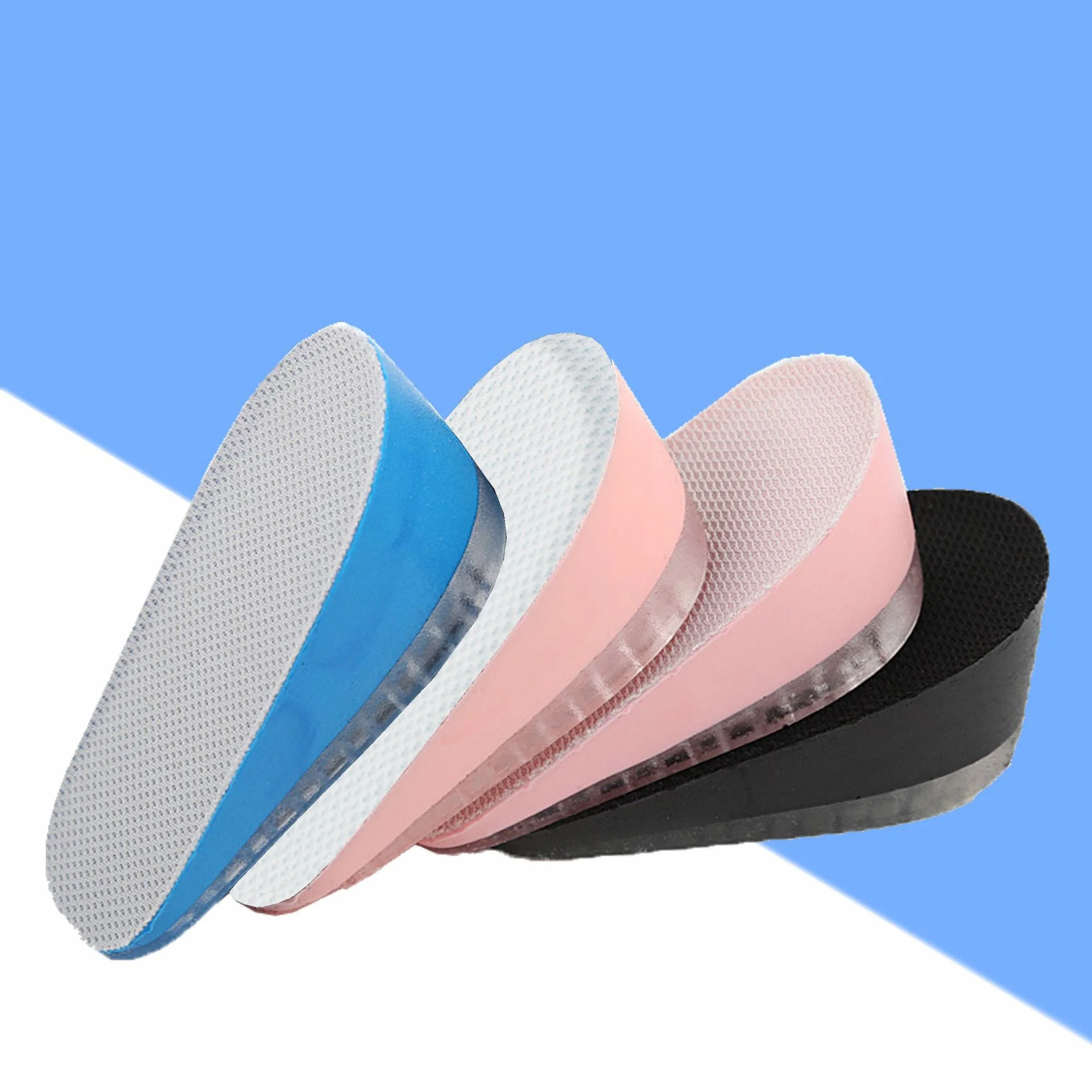 Adjustable 1.5/2.5/3.5 Cm Height Increase Insoles Silicone Heel Cushion Inserts For Men And Women Gel Heel Lift Inserts