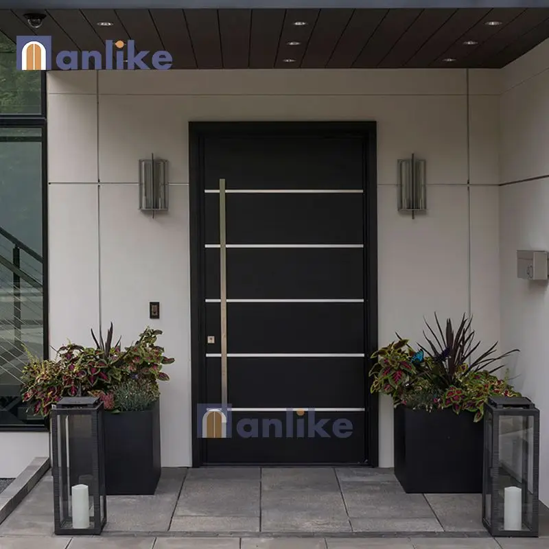 Anlike Entrance Marble Puertas Thermally Korean Stylebroken Armored Entry Aluminum Modern Smart Lock Door