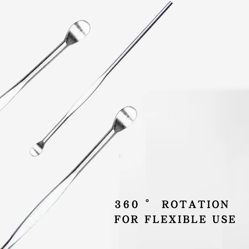 Stainless Steel Portable Ear Spoon Cleaner / Dirt Removal Ear Care / Earwax Cleaner