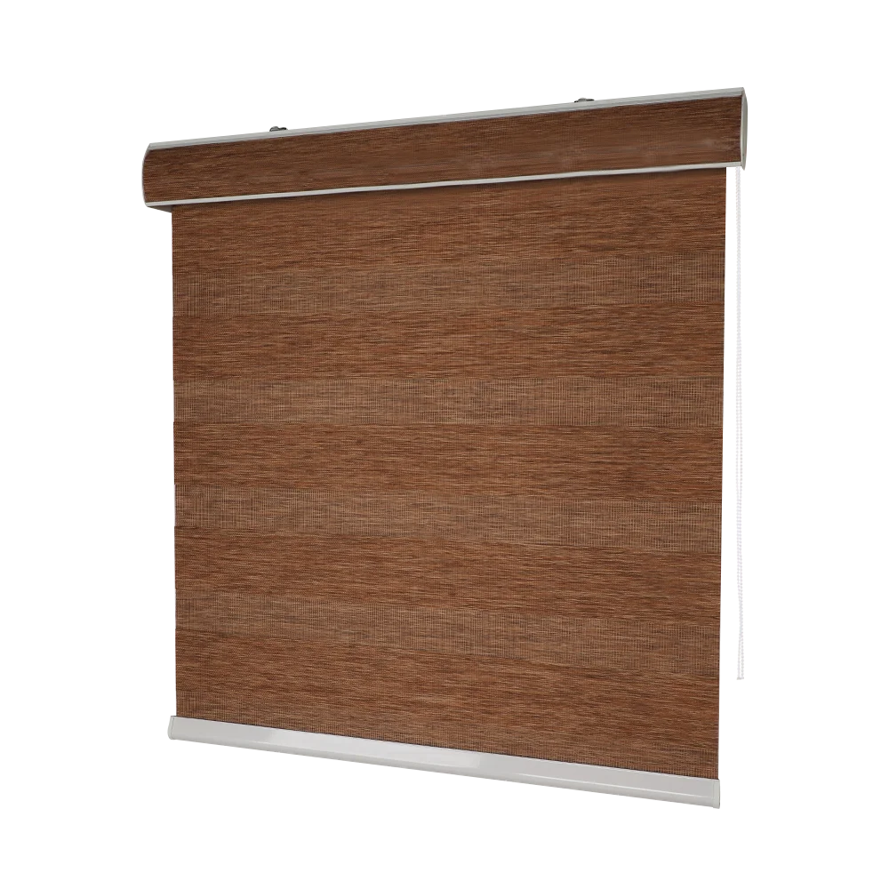 HaoYan  Manual Polyester Material Pleated Zebra Roller Fabric Blind