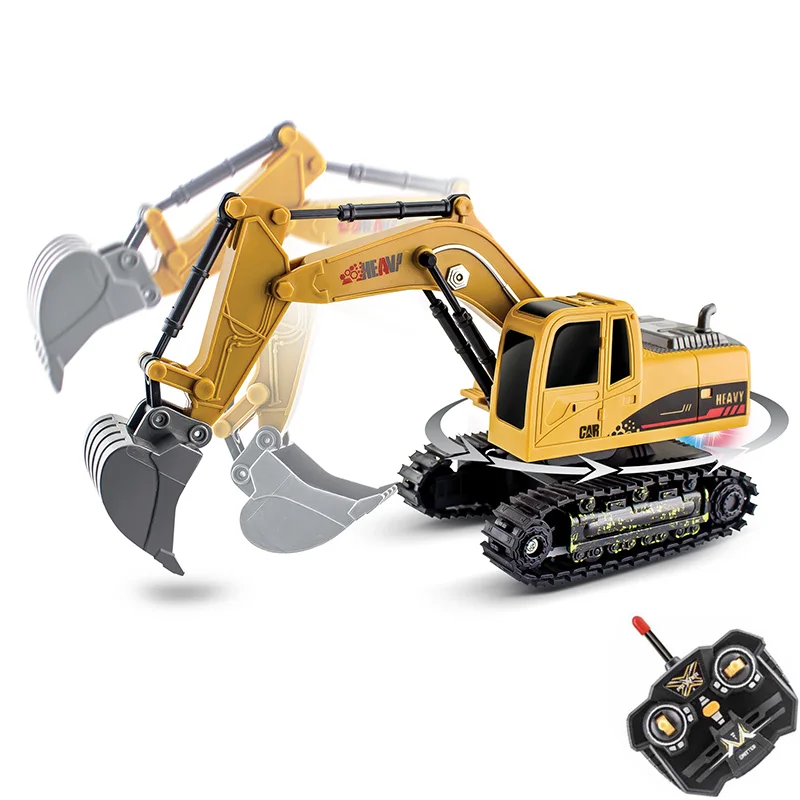  AMAZON горячие Chenghai игрушечный лучшие продажи пульт дистанционного управления excavater строительная техника 5 канала RC экскаватор для