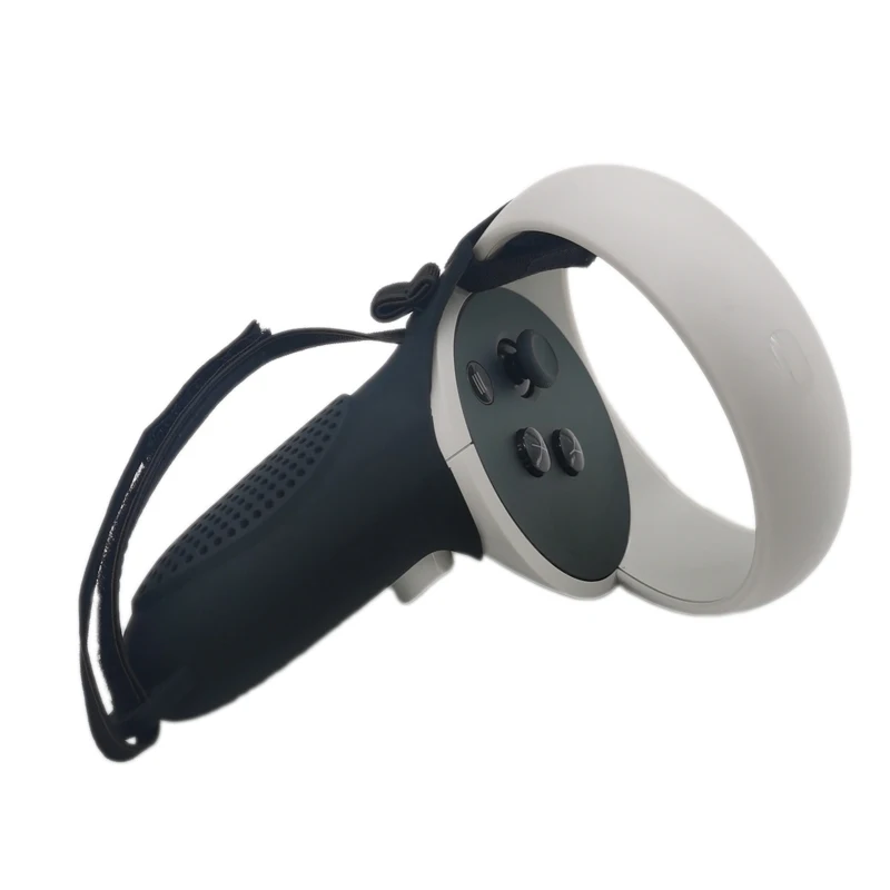 New Arrival Silicone Protective Skin Pits Tension Black Pair for Oculus Quest 2 Touch Controller Grips Cover Accessories